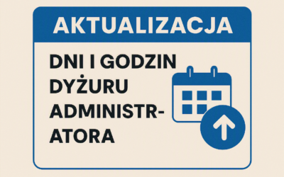 Aktualizacja  dni dyżuru administratora